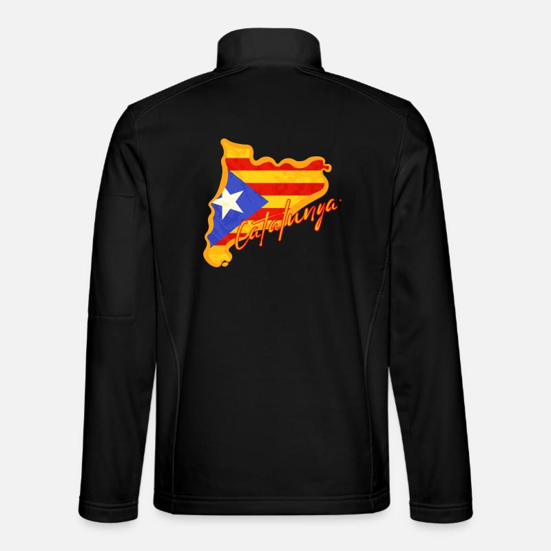 J'aime la Catalogne, carte de la Catalogne Veste en tissu softshell Unisexe