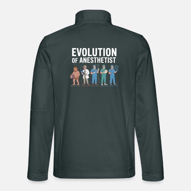 Illustration de l'évolution des anesthésistes Veste en tissu softshell Unisexe