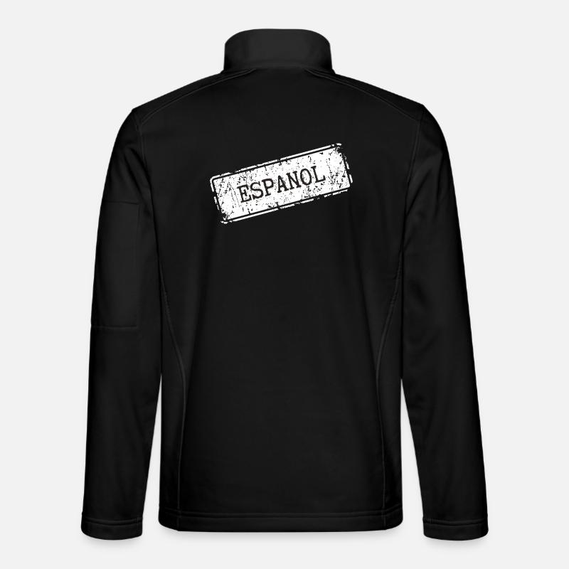 Minimalist Espanol Schriftzug - Unisex Softshelljacke - Schwarz