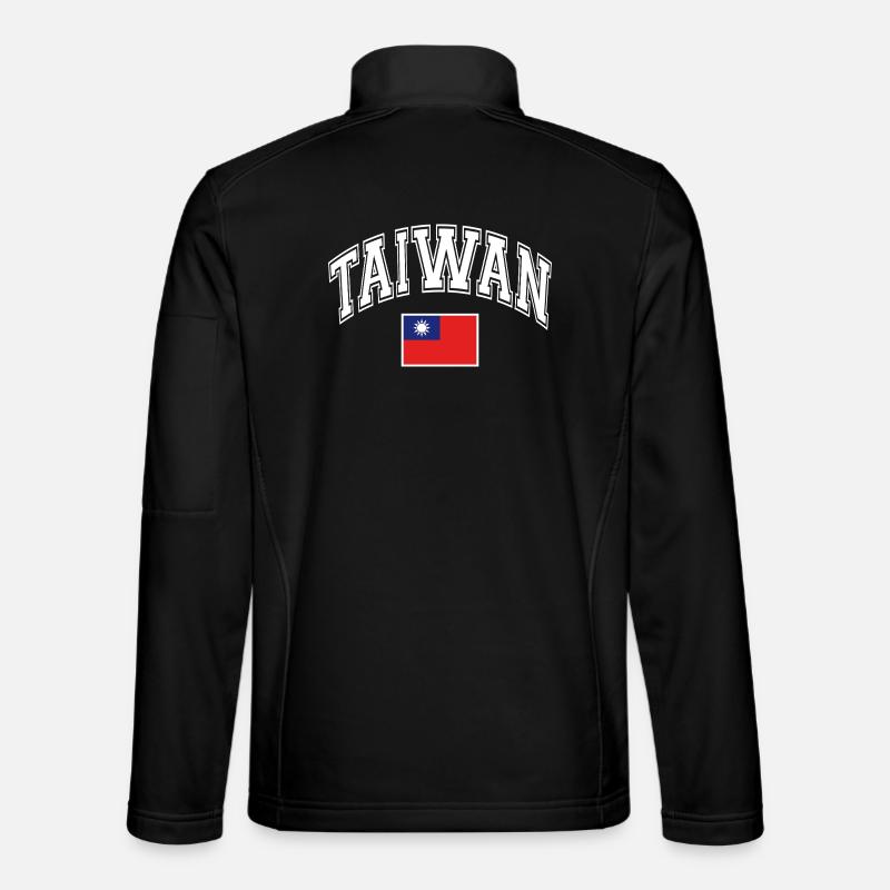Taiwan flag - Unisex Softshell Jacket - black