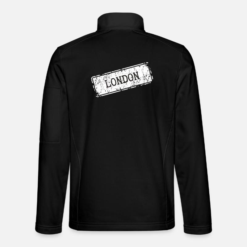 Stamp London City Area Design - Unisex Softshell Jacket - black