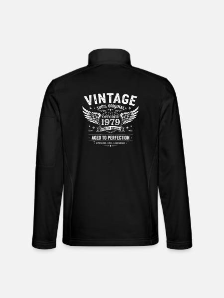 October 1979 | October 1979 Birthday Gift - Unisex Softshell Jacket - black