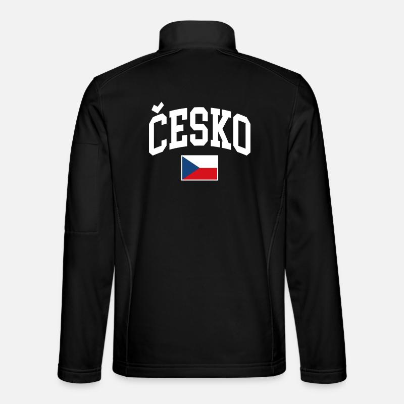 Drapeau de la République tchèque - Veste en tissu softshell Unisexe - noir