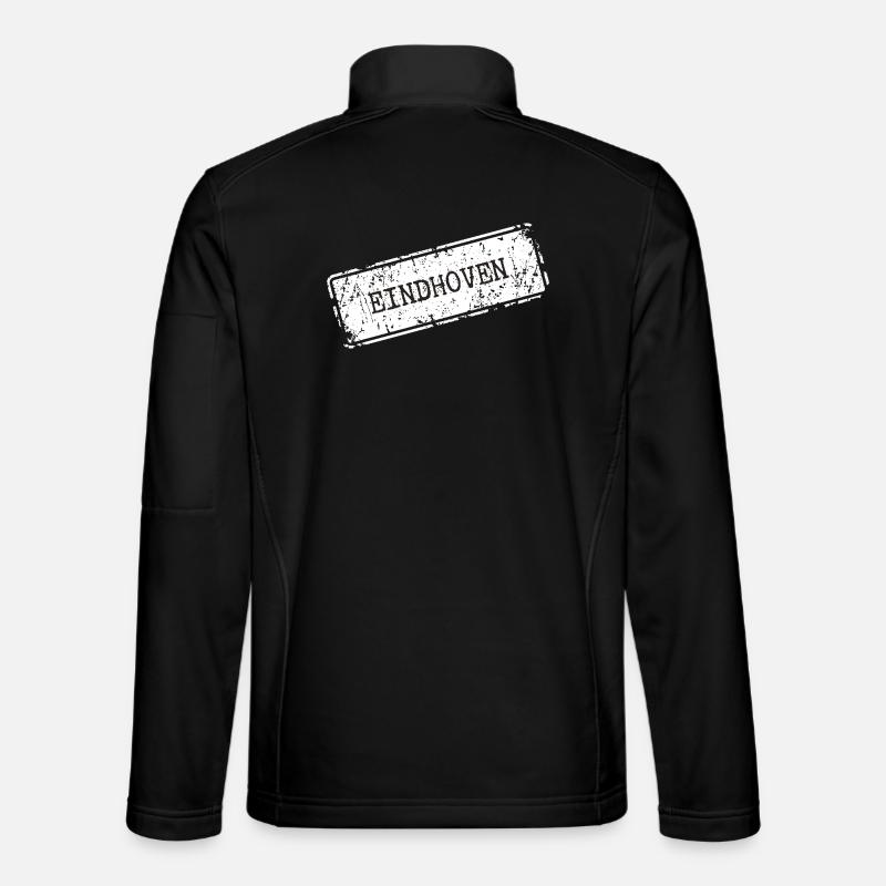 Eindhoven City Skyline Silhouette - Unisex Softshelljacke - Schwarz