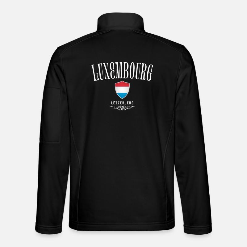 Luxembourg flag, made in Luxembourg - Unisex Softshell Jacket - black