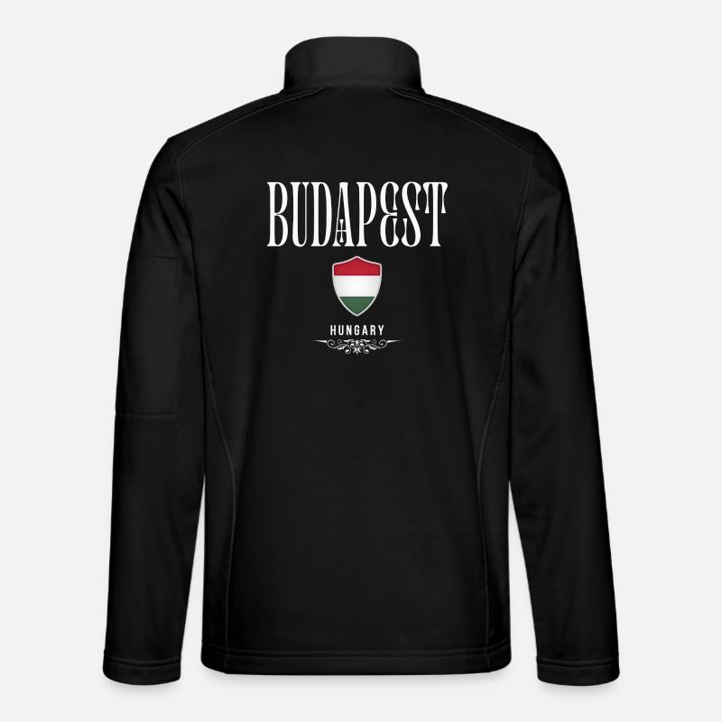 I love Budapest, Budapest Hungary - Unisex Softshell Jacket - black