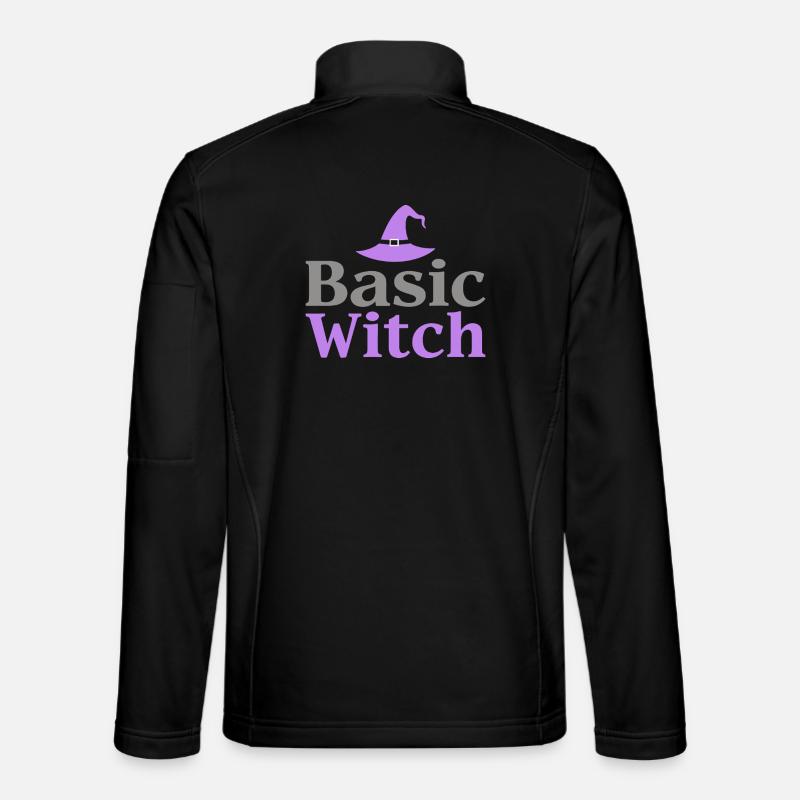 Basic Witch Halloween Spruch Zitat - Unisex Softshelljacke - Schwarz