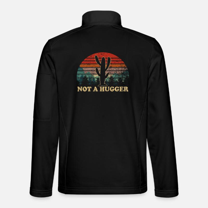 Desert Cactus Sunset Inspirational  - Unisex Softshell Jacket - black
