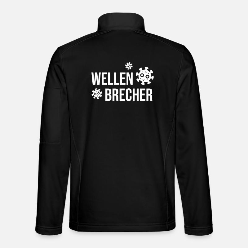 Wellenbrecher - Unisex Softshelljacke - Schwarz