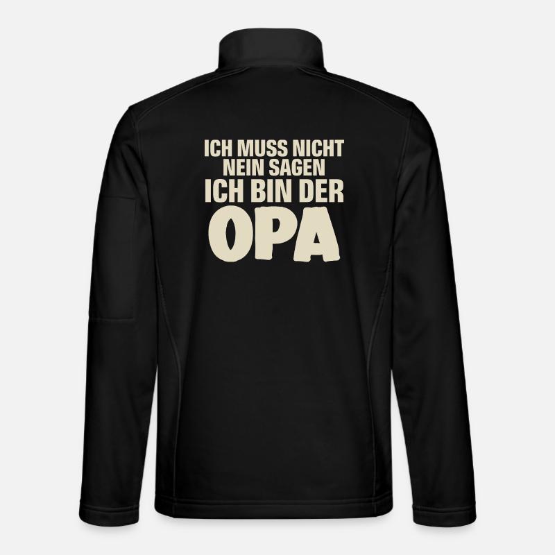 Opa - Unisex Softshelljacke - Schwarz