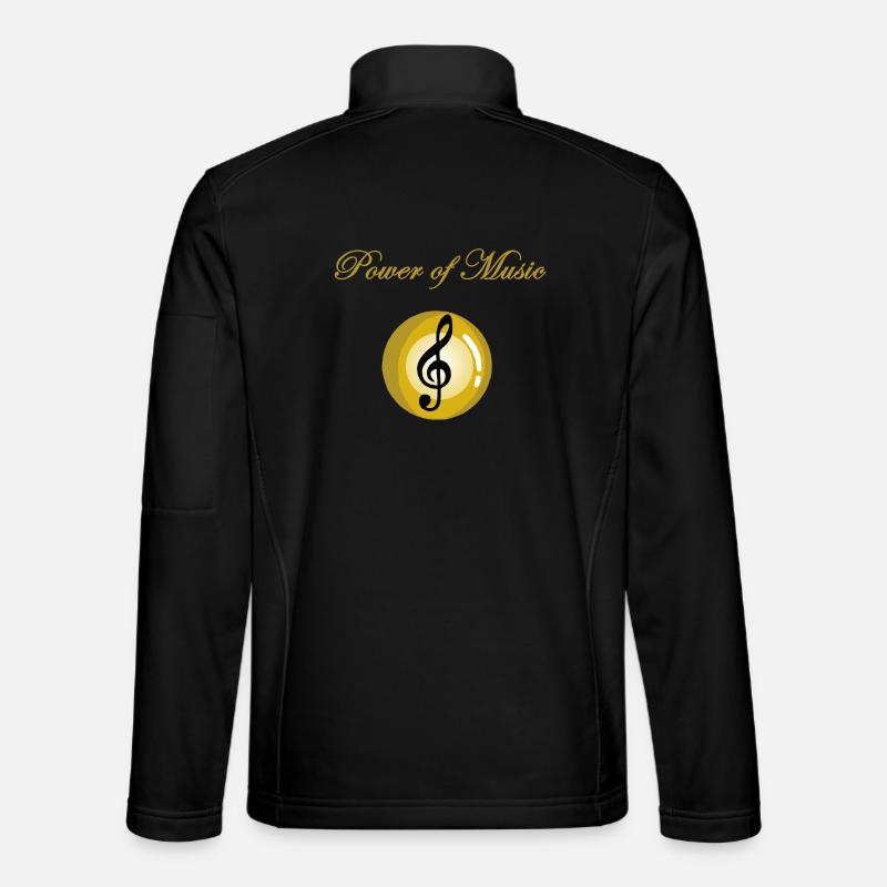 Die Kraft der Musik - Unisex Softshelljacke - Schwarz
