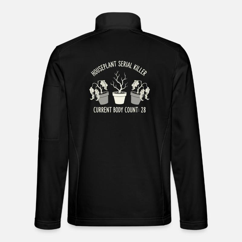 Hauspflanzen-Serienmörder mit dunklem Humor - Unisex Softshelljacke - Schwarz