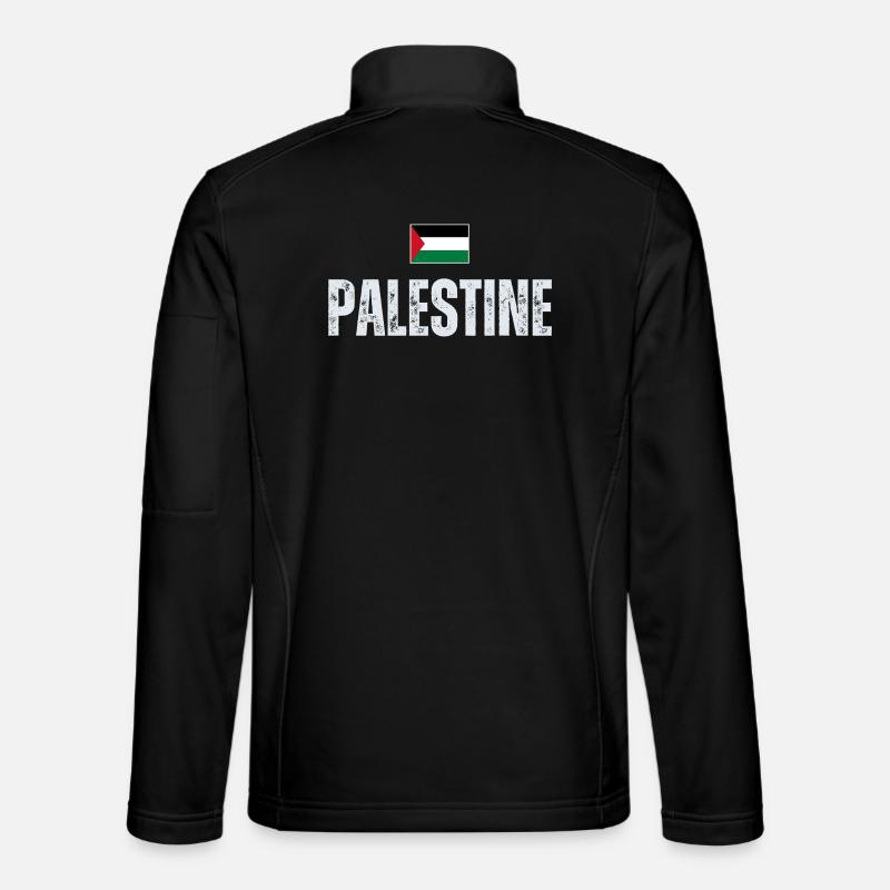 Palestinian flag, Palestinian patriot - Unisex Softshell Jacket - black