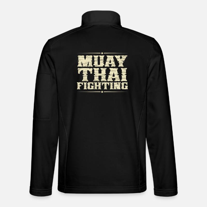 Muay Thai - Unisex Softshelljacke - Schwarz