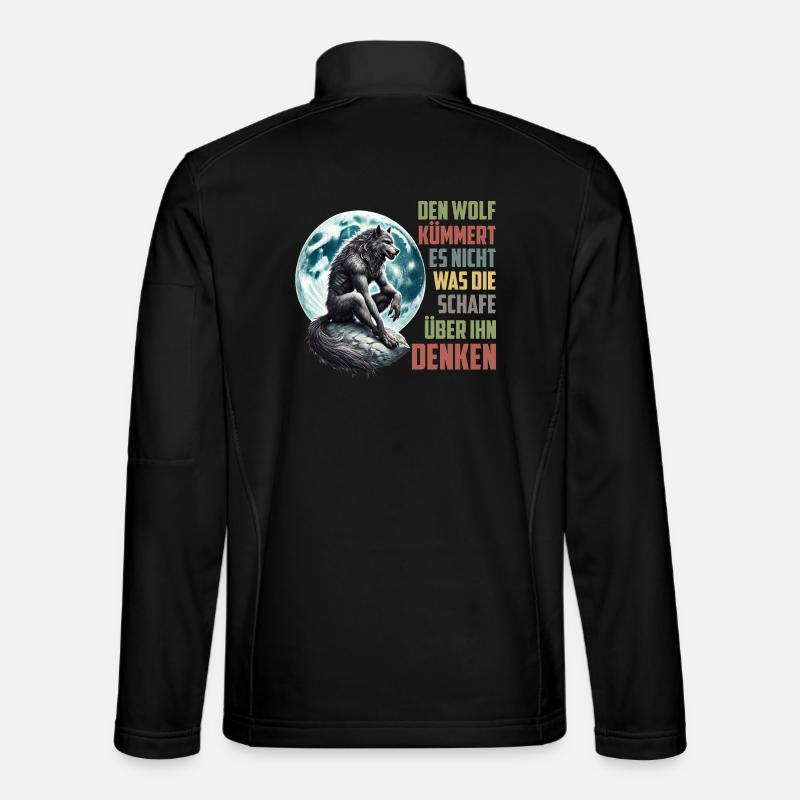 Wolves THE WOLF DOESN'T CARE WHAT SHEEP THINK Unisex Softshell Jacket