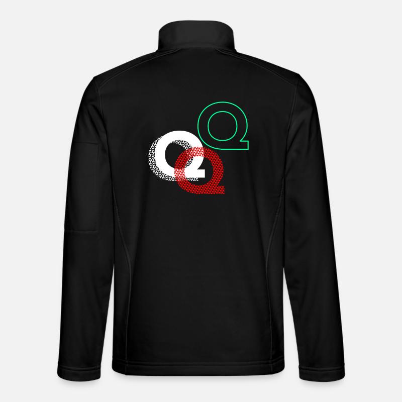 Letter Q Gift - Unisex Softshell Jacket - black