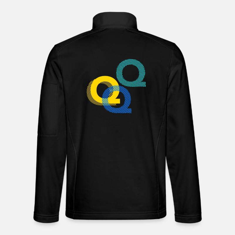 Buchstabe Q q - Unisex Softshelljacke - Schwarz