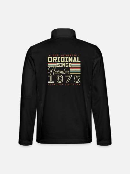Birthday Gift November 1975 - Unisex Softshell Jacket - black