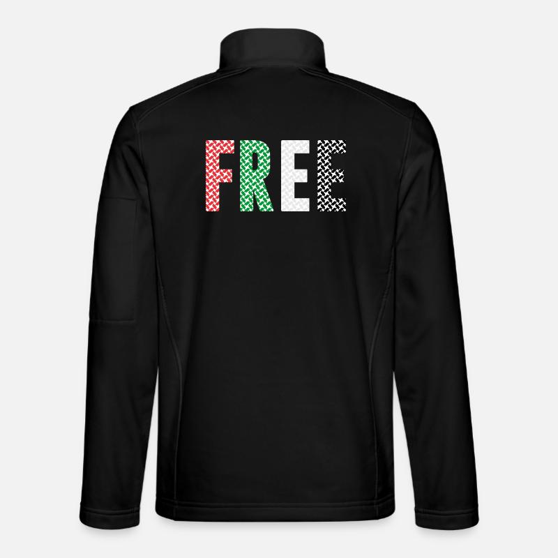 Freies Palästina - Unisex Softshelljacke - Schwarz
