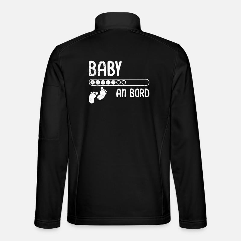 Femmes enceintes BÉBÉ À BORD Drôle Veste en tissu softshell Unisexe