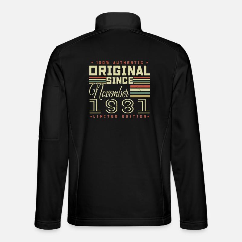 Birthday Gift November 1981 - Unisex Softshell Jacket - black