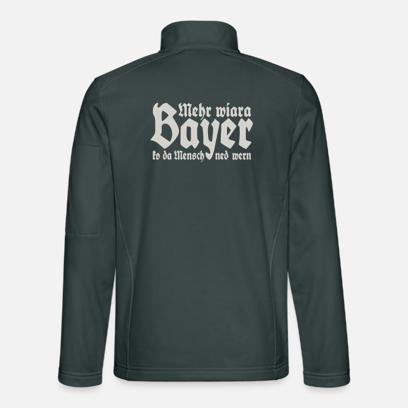 Mehr als ein Bayer kann der Mensch nicht werden Unisex Softshelljacke