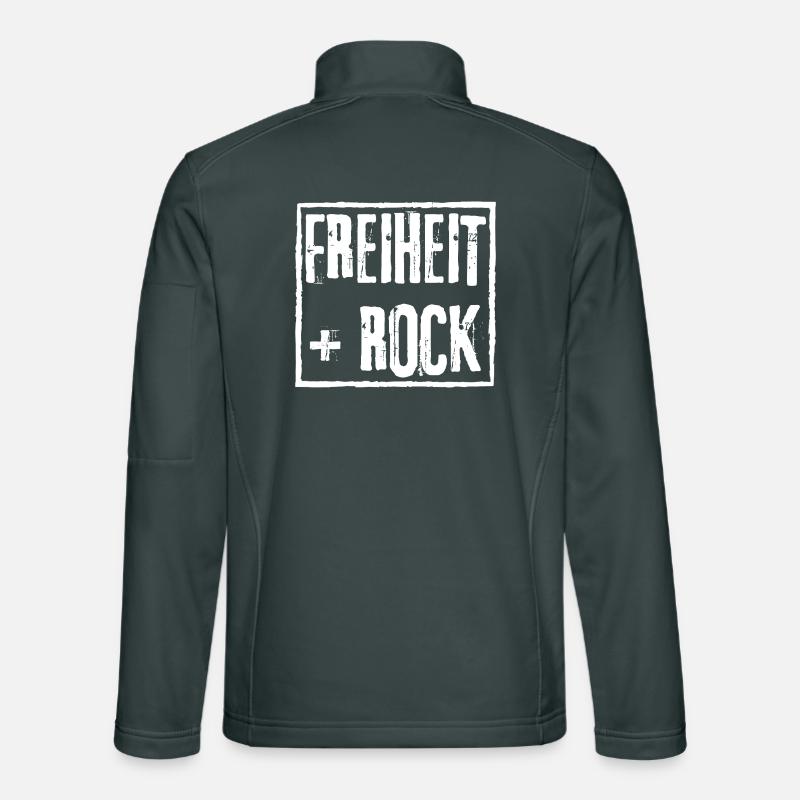FREEDOM and ROCK GRUNGE ROCK GRAFFITI DESIGN Unisex Softshell Jacket
