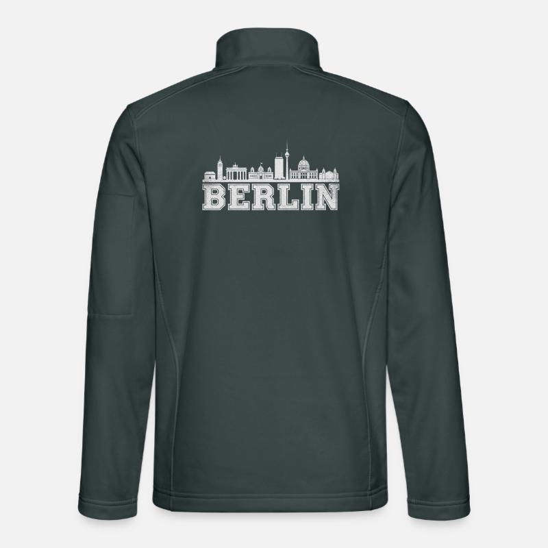 Berlin Skyline Retro  Unisex Softshelljacke