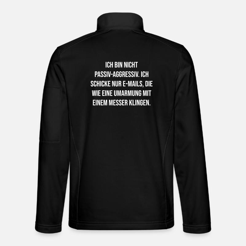 Couper l’étreinte de l’e-mail - Veste en tissu softshell Unisexe - noir