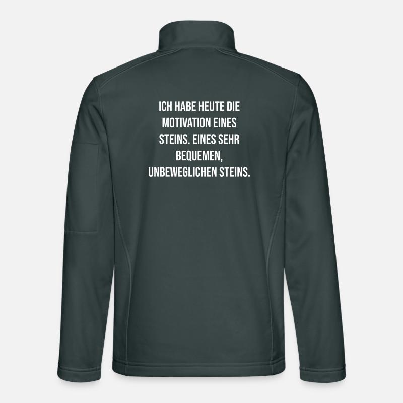 Motivation eines unbeweglichen Steins Unisex Softshelljacke