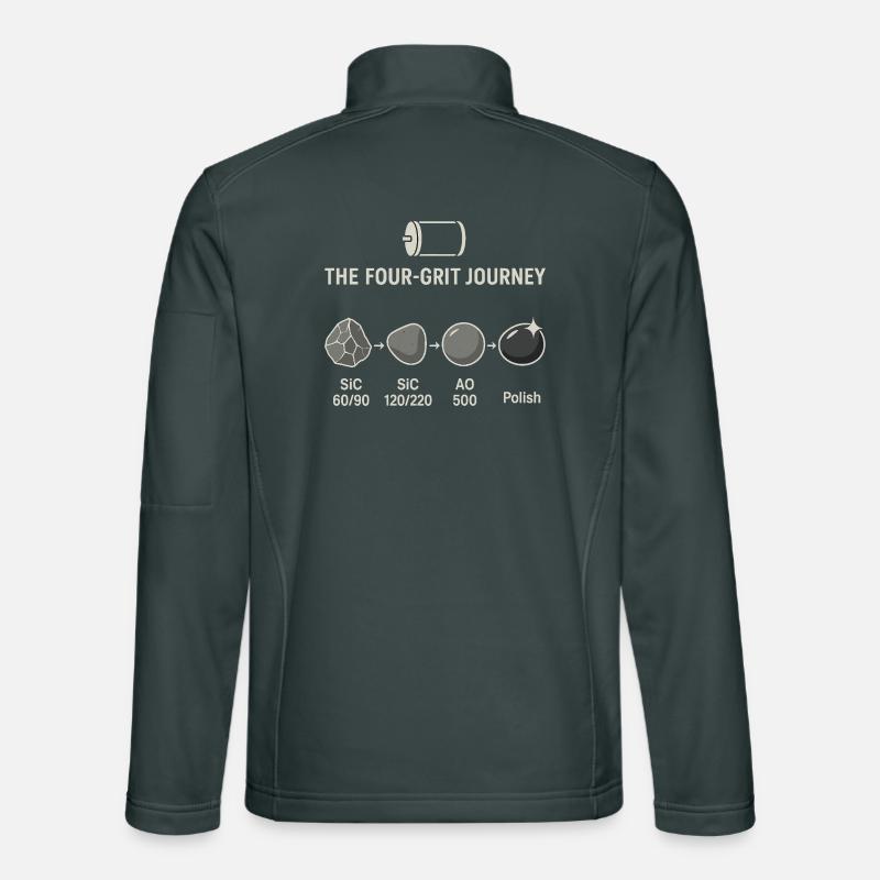 The four-step grinding process Unisex Softshell Jacket