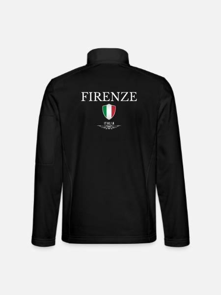 Florence Italie, j’adore Florence - Veste en tissu softshell Unisexe - noir - Dos