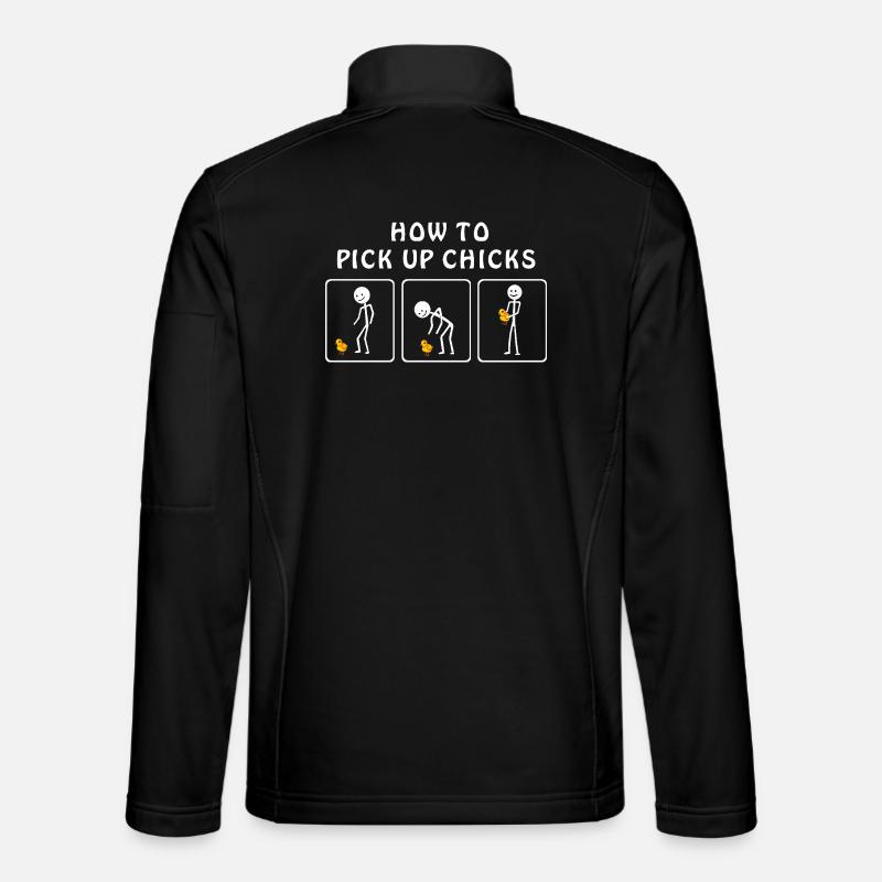 How to Pickup Chicks - Unisex Softshell Jacket - black