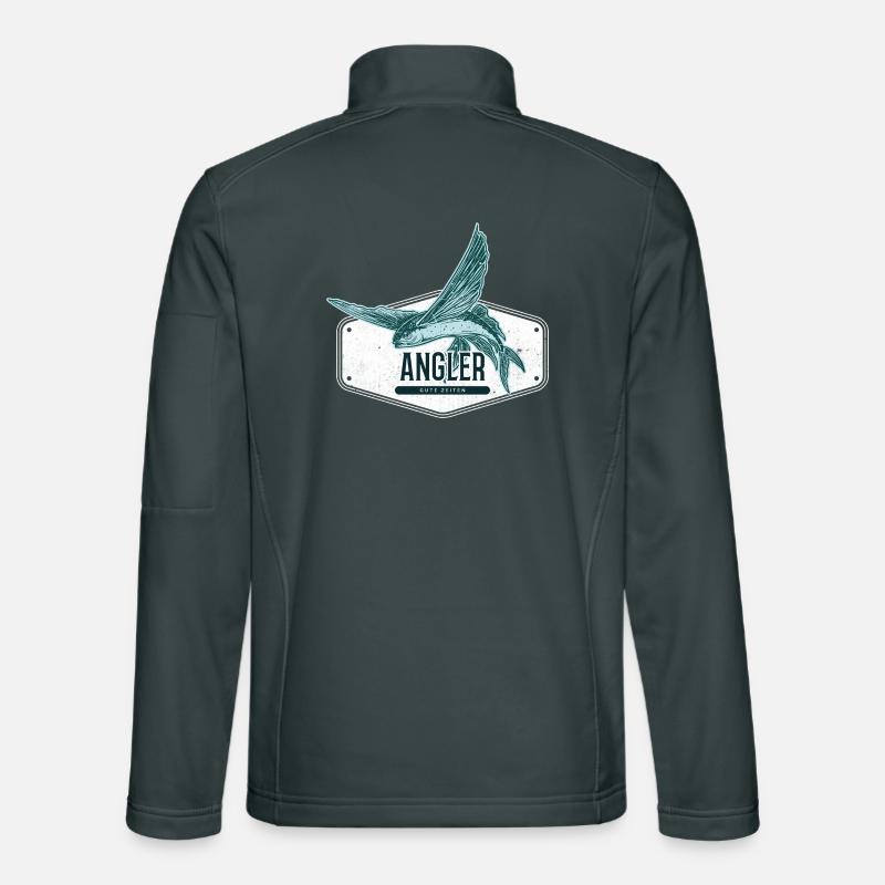 Angler USA Design Flying Fish Veste en tissu softshell Unisexe