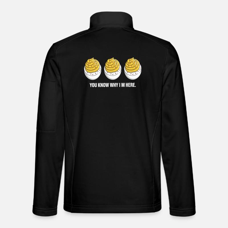Gefüllte Eier - Unisex Softshelljacke - Schwarz