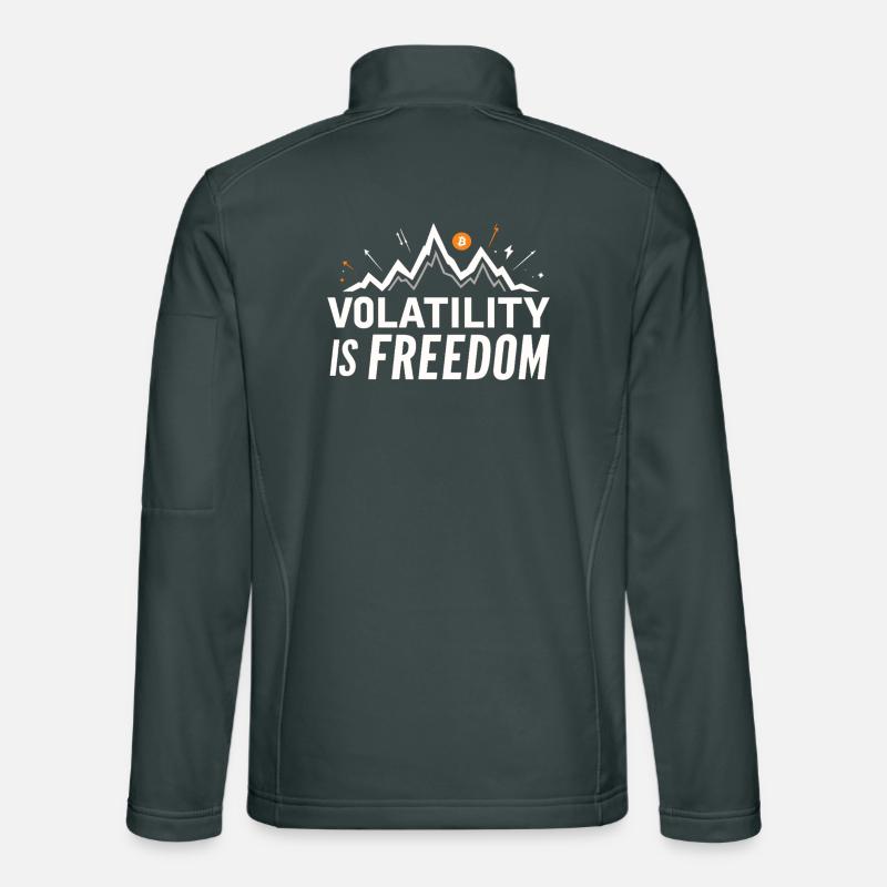 Volatility is Freedom – Bitcoin Crypto Spruch Unisex Softshelljacke