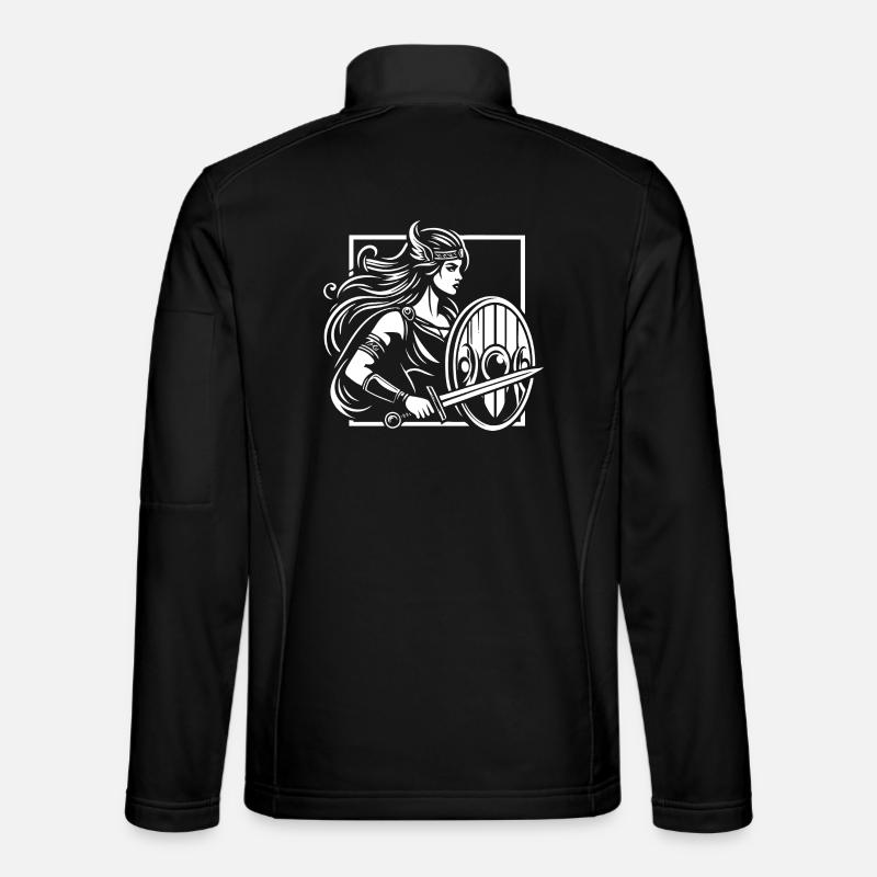 Shield Maiden Design – Strong Viking - Unisex Softshell Jacket - black
