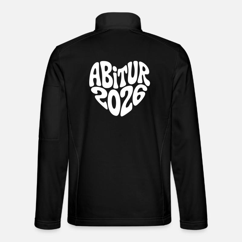 Abitur 2026 Herz - Unisex Softshelljacke - Schwarz