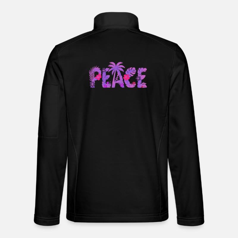 Tropical Peace - Unisex Softshelljacke - Schwarz