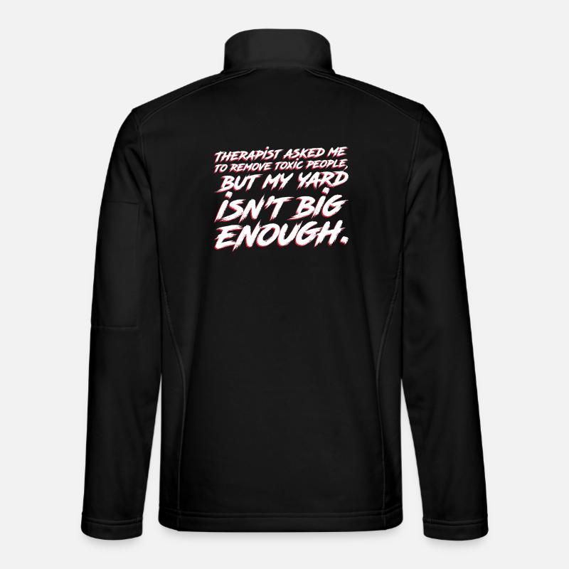 Ein größerer Garten muss her - Unisex Softshelljacke - Schwarz