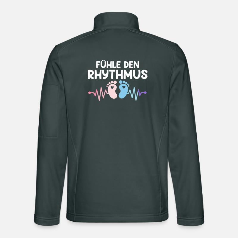 Werdende Mutter FÜHLE DEN RHYTHMUS Lustig Unisex Softshelljacke
