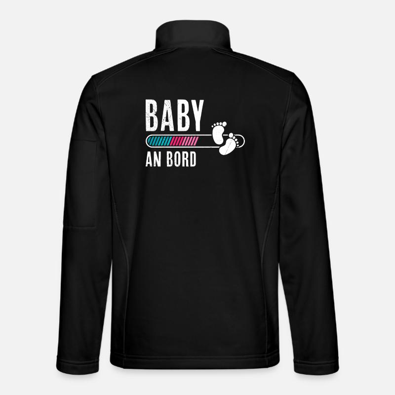 Femmes enceintes BÉBÉ À BORD Drôle Veste en tissu softshell Unisexe