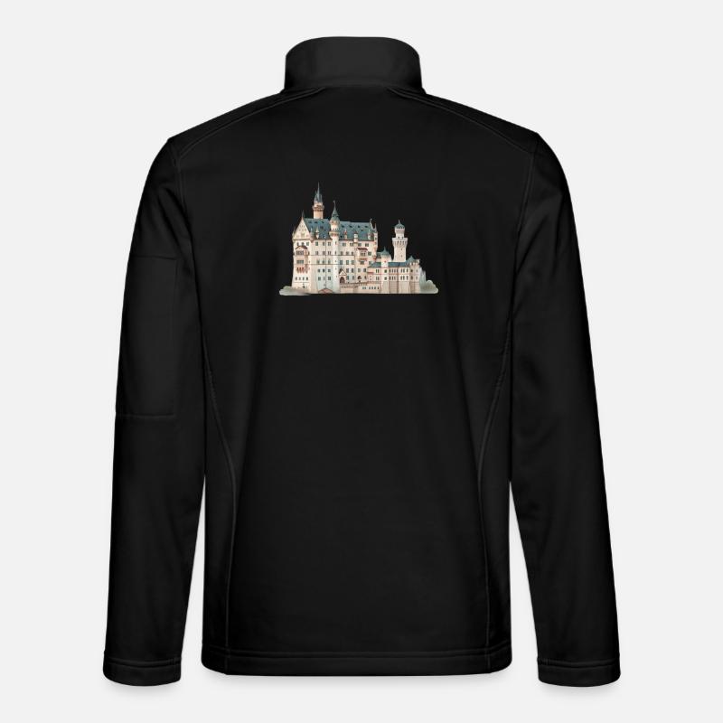 Märchenburg Neuschwanstein, Baviera, Germania - Giacca softshell unisex - nero