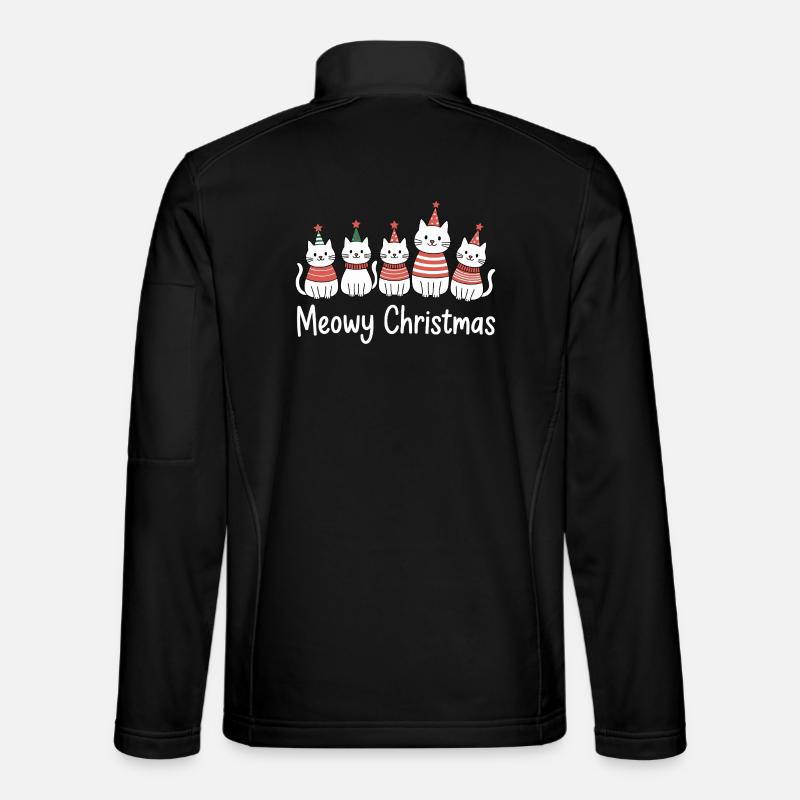 Festival des chats de Noël miaous Veste en tissu softshell Unisexe