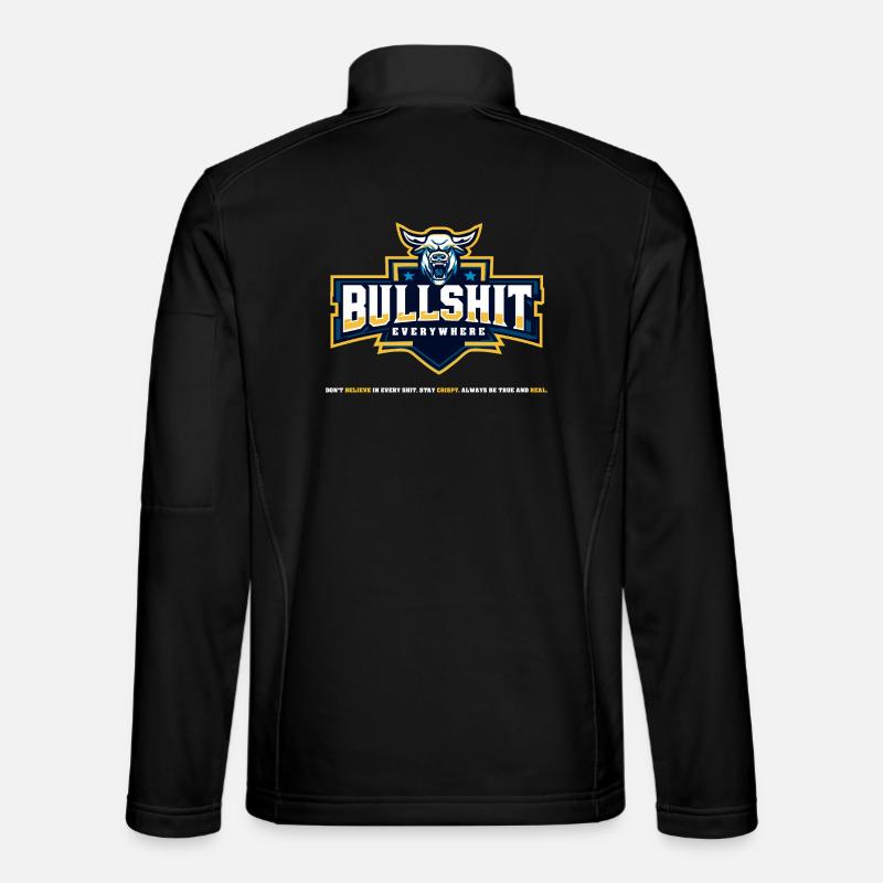 Bullshit Everywhere - Unisex Softshell Jacket - black