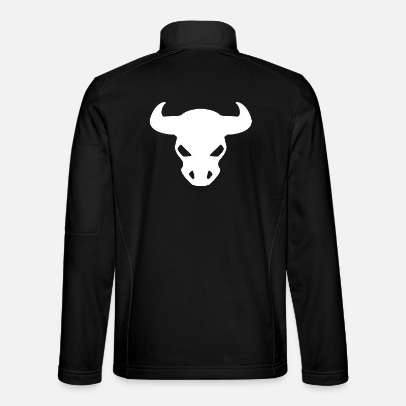 Bull Design – Bull's Head Outfit - Unisex Softshell Jacket - black