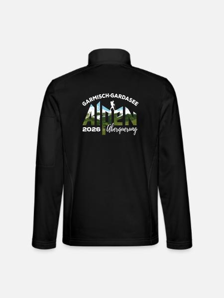 Crossing the Alps 2026 Garmisch Lake Garda Hiking - Unisex Softshell Jacket - black