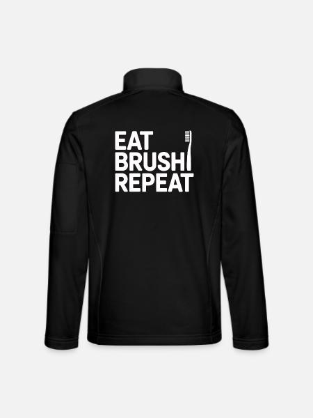Zahnarztpraxis Mundgesundheit Design - Unisex Softshelljacke - Schwarz