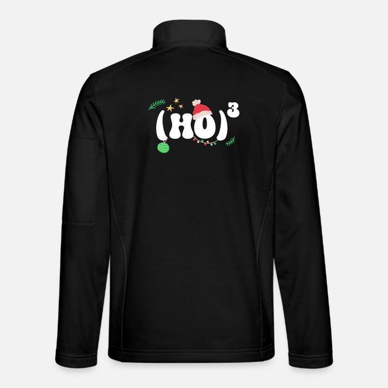 (HO)3 - Hohoho - Christmas Math - Unisex Softshell Jacket - black