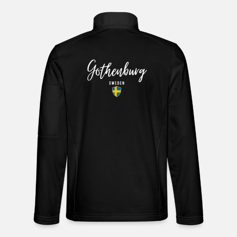 Gothenburg Sweden, elegant design - Unisex Softshell Jacket - black